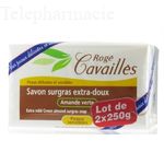 ROGÉ CAVAILLÈS savon pain surgras extra doux amande verte lot de 2 pains de 250g