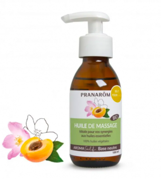 PRANAROM - Huile de massage neutre naturelle Bio Aromaself - Base neutre 100 ml