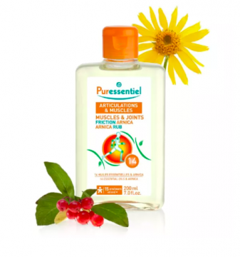 PURESSENTIEL - Articulations et muscles friction arnica 200ml - Aux 14 huiles essentielles + arnica