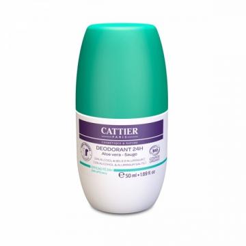 CATTIER - Déodorant Efficacité 24h Roll-On Bio 50ml