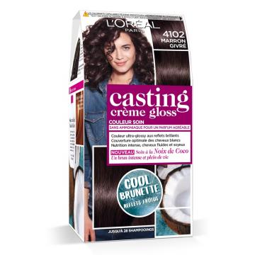 LOREAL CASTING CREME GLOSS - Coloration Marron Givre 4102