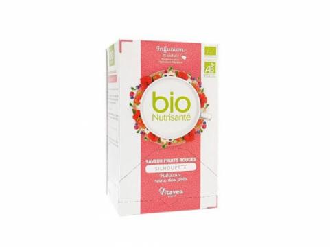 NUTRISANTE - Infusion Bio silhouette saveur fruits rouges 20 sachets