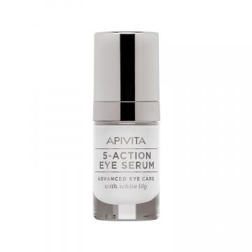 APIVITA - 5-ACTION EYE SERUM - Sérum contour des yeux Lys blanc15ml