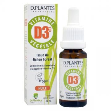 D PLANTES VITAMINE D3 VEGETALE 400 UI 20ml