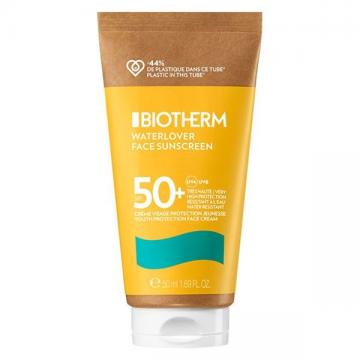 BIOTHERM - WATERLOVER FACE SUNSCREEN - Crème Solaire Protectrice Visage Anti-Âge SPF50+ 50ml