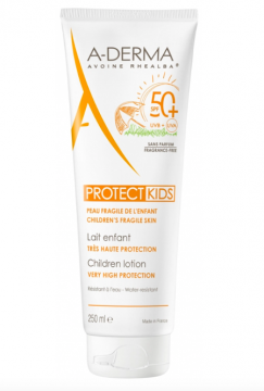 ADERMA - Protect kids lait enfant très haute protection SPF50+ 250ml