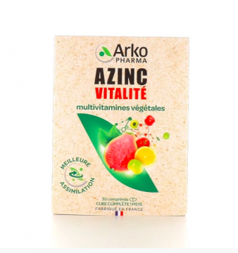 ARKOPHARMA - AZINC vitalité multivitamines végétales - 30 comprimés