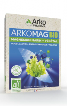 ARKOPHARMA - ARKOMAG BIO double magnésium 30 comprimés