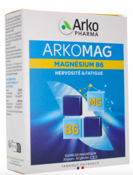 ARKOPHARMA - ARKOMAG magnésium B6 60 gélules