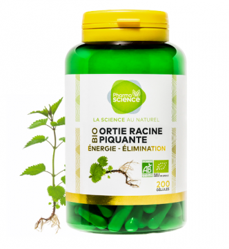 PHARMASCIENCE - Ortie racine piquante bio énergie-élimination 200 gélules