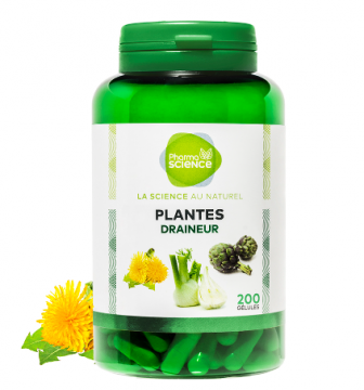 PHARMASCIENCE - Plantes bio draineur 200 gélules
