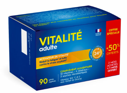 PHARMASCIENCE - Vitalité adulte 90 capsules