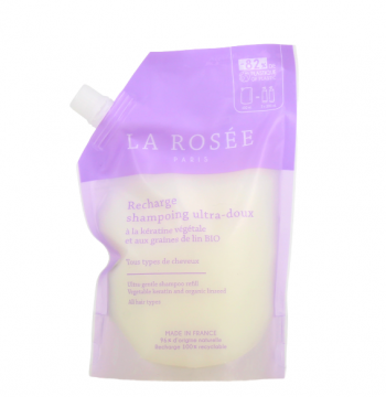 LA ROSEE - Shampoing ultra doux Karatine/ Lin recharge