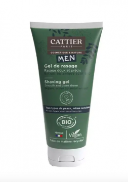 CATTIER - Homme gel de rasage bio doux et précis 150ml