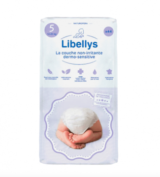 LIBELLYS - Couche non irritante taille 5  x 44 couches