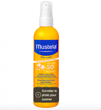 MUSTELA - Spray solaire haute protection SPF50+  200ml