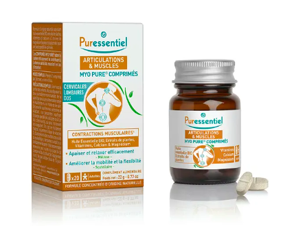 PURESSENTIEL - Articulations et muscles myo pure contractions musculaires 20 comprimés