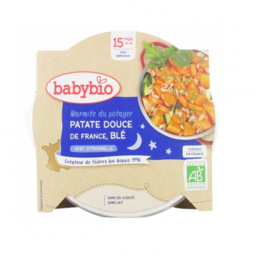 BABYBIO - Bonne nuit marmite patate douce blé 15 mois et + bio 260g