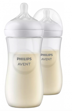 AVENT - Natural response 2 biberons 330 ml 3 Mois et +