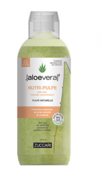 ZUCCARI - ALOEVERA - NUTRI-PULPE goût pêche blanche 500ml