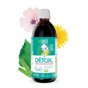 SANTE VERTE - Détox Bio - 5 émonctoires solution buvable 500ml