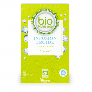 NUTRISANTE - Infusion Froide Bio - Saveur Menthe Minceur 20 sachets