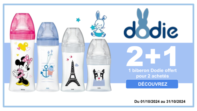 DODIE biberons 1 biberon offert pour 2 achet&eacute;s, le moins cher des 3