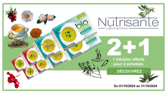 BIO NUTRISANTÉ 1 infusion offerte pour 2 achetées