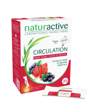 NATURACTIVE - Circulation - goût fraise 20 sticks fluides
