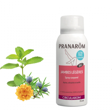 PRANAROM - Circularom -  Spray corporel circulation jambes légères 75ml