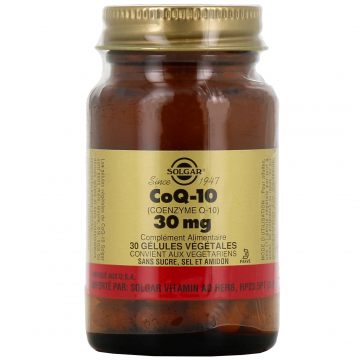 SOLGAR - CoQ-10 30 mg 30 gélules végétales