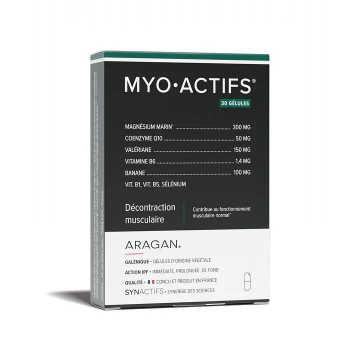 ARAGAN - MYO.ACTIFS - Décontraction musculaire 30 gélules