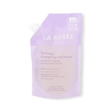 LA ROSEE - Éco-recharge shampoing nourrissant kératine végétale & protéines de blé 400ml