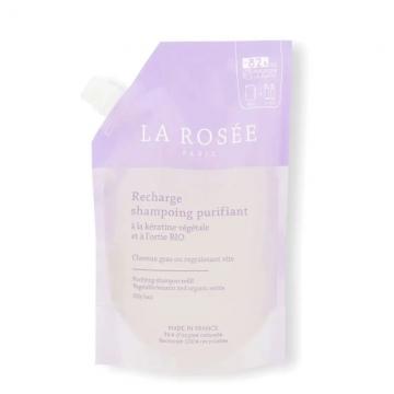 LA ROSEE - Éco-recharge shampoing purifiant kératine végétale & ortie Bio 400ml