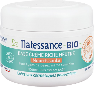 NATESSANCE - Base crème riche neutre nourrissante DIY 200ml