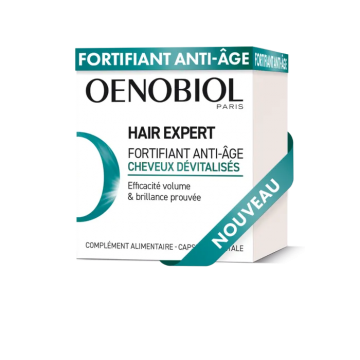 OENOBIOL - Hair Expert - Fortifiant Anti-Âge Cheveux Dévitalisés 30 capsules