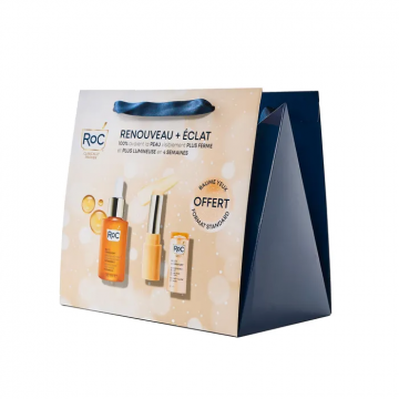 ROC - Coffret Renouveau + Éclat - 1 sérum 30ml et 1 baume yeux 4g Multi Correxion