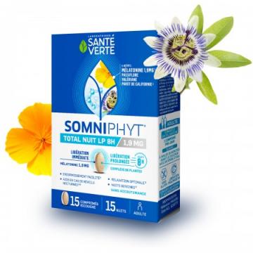 SANTE VERTE - Somniphyt Total Nuit LP 8H 1,9mg 15 comprimés